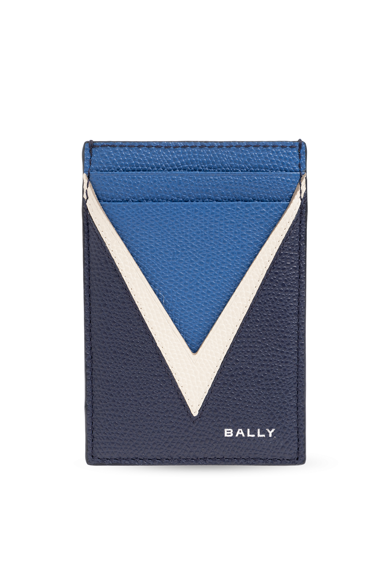 Navy blue Card case with logo Bally IetpShops Italy